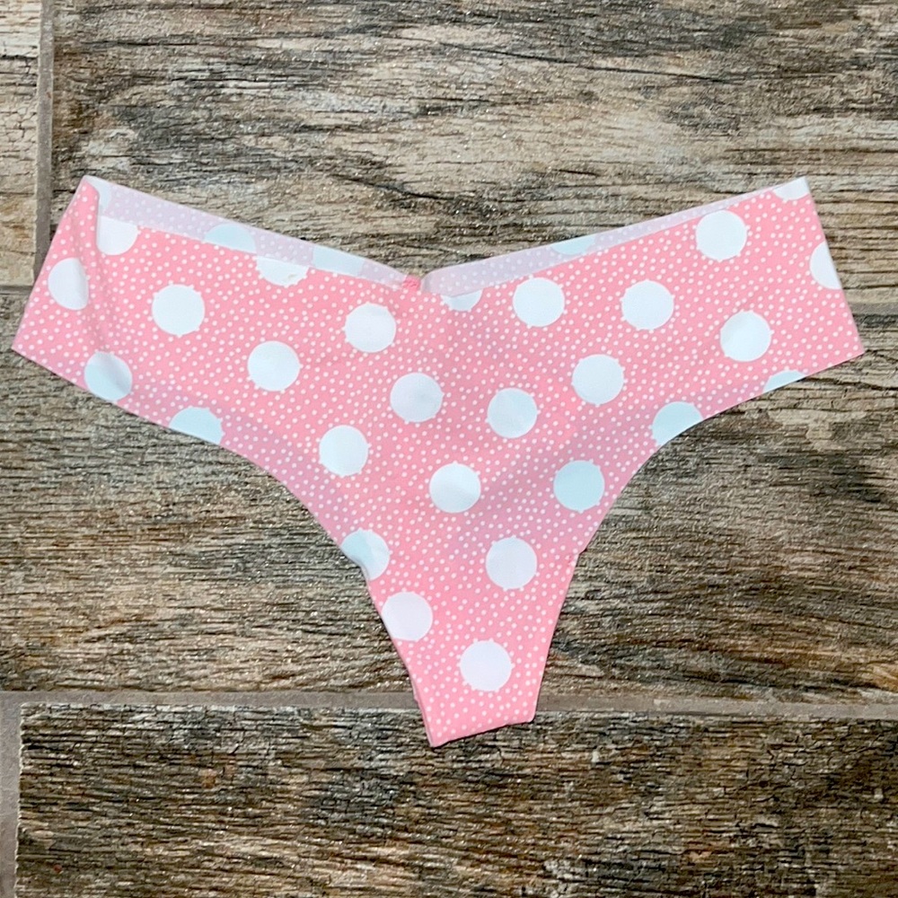 VICTORIA SECRET UNDERWEAR SZ MED PINK WHITE BOUTIQUE NWT